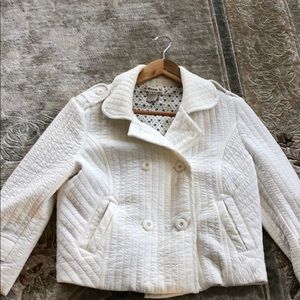 White short quilted jacket